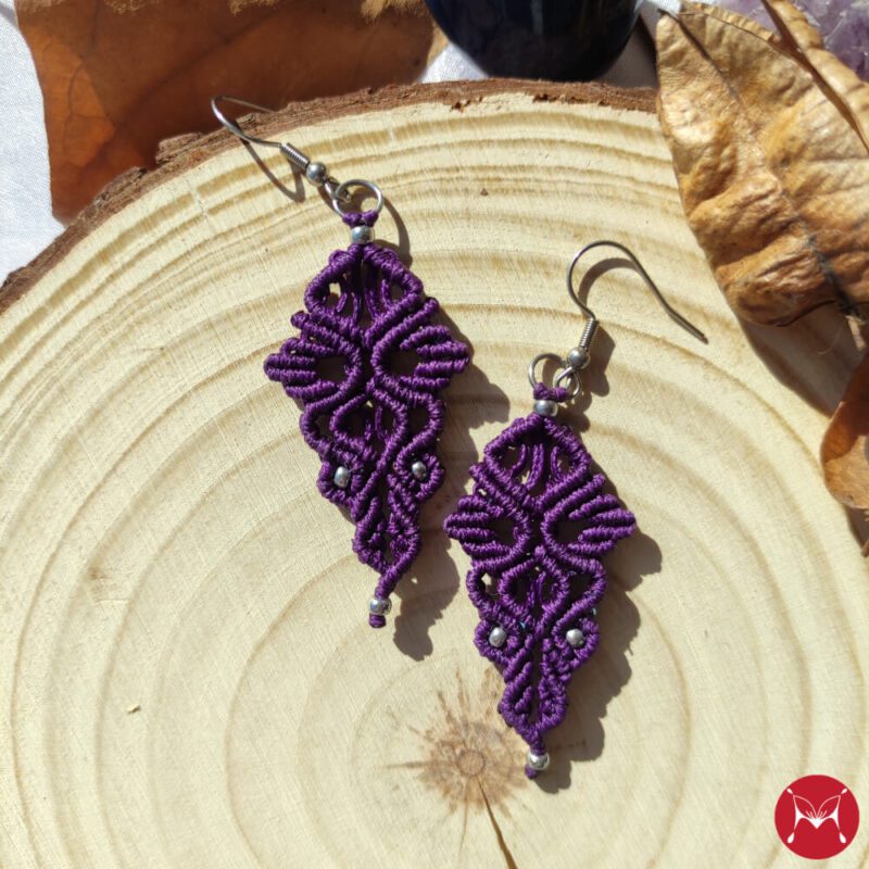 Deep Purple earrings