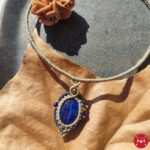 Caramel necklace Lapis Lazuli 2