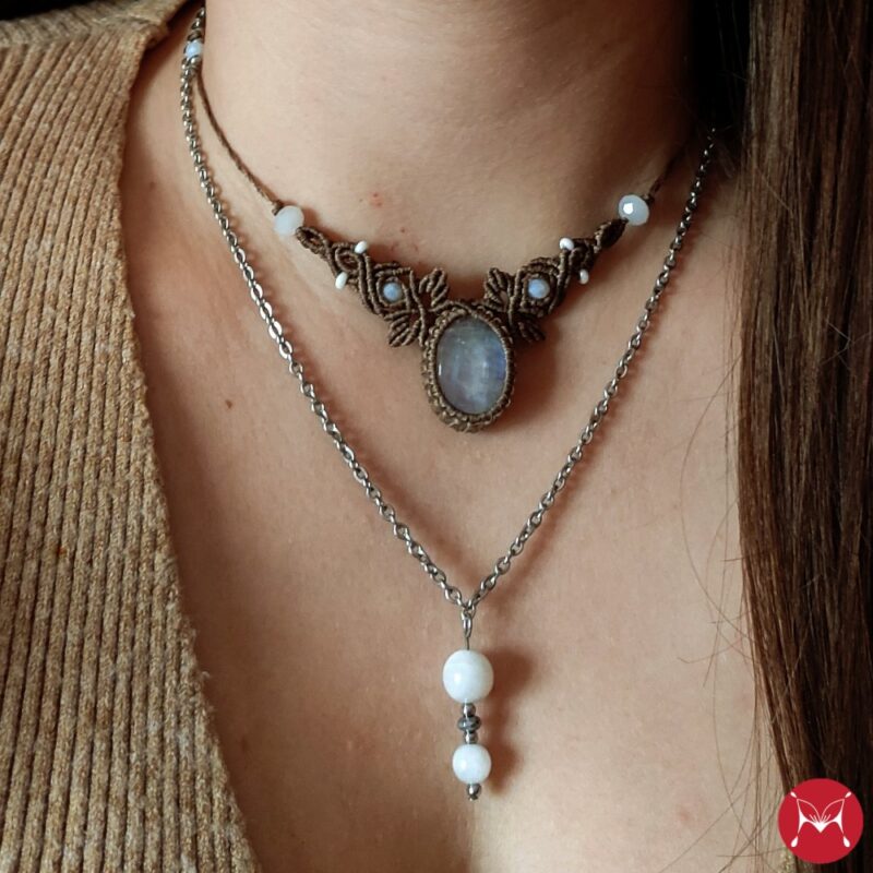 Moonstone set necklace