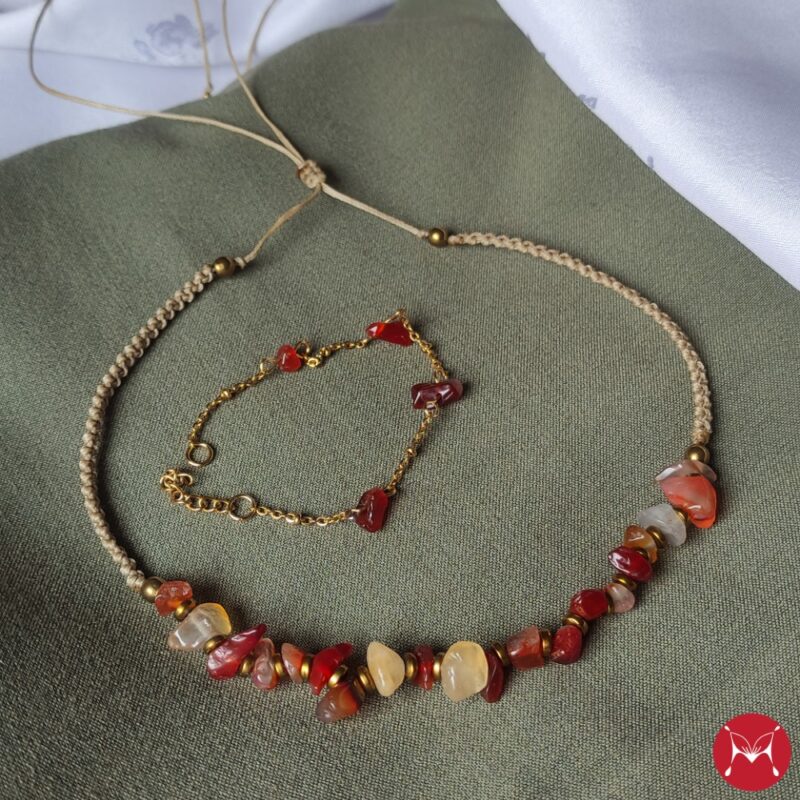 The Fire necklace set 2