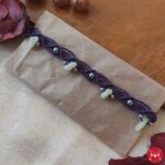 Earth anklet deep purple