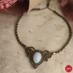 Selina necklace olive green 2