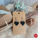 Eros earrings black silver