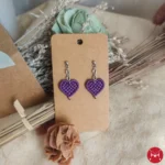 Eros earrings purple silver