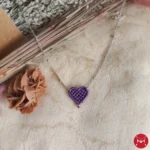 Eros necklace purple silver
