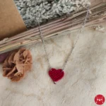 Eros necklace red silver