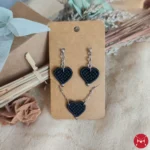 Eros set black silver