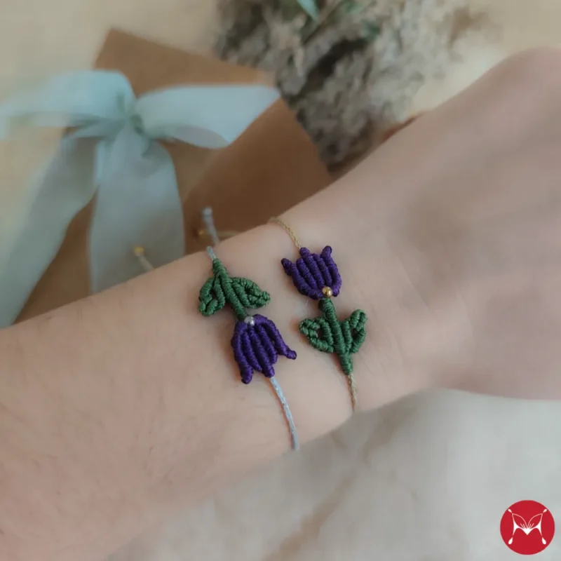 Tulip purple hand